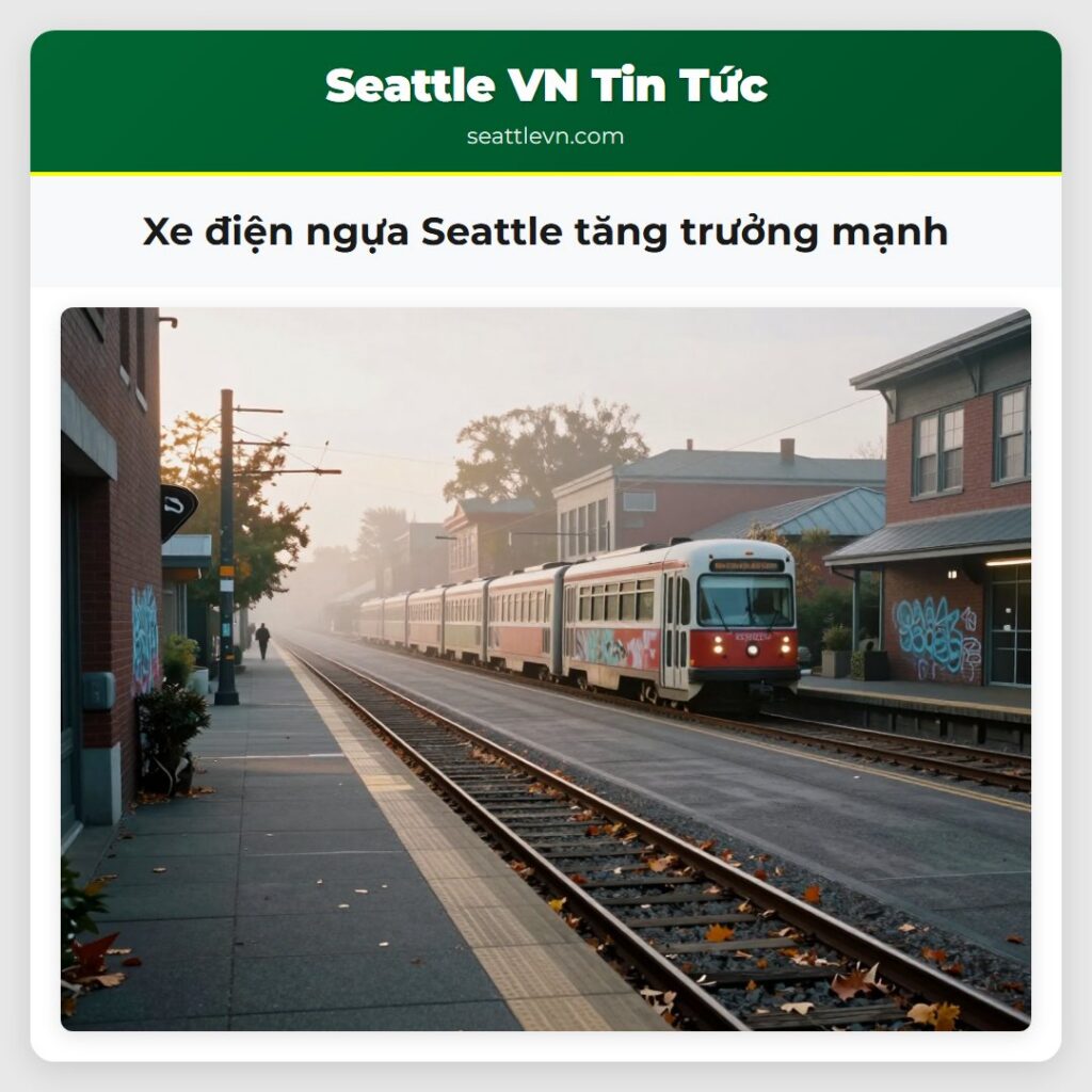 Xe điện ngựa Seattle tăng trưởng mạnh