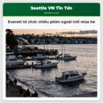 Everett tổ chức chiếu phim ngoài trời mùa hè