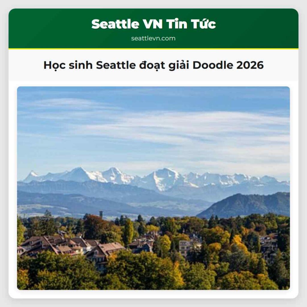 Học sinh Seattle đoạt giải Doodle 2026