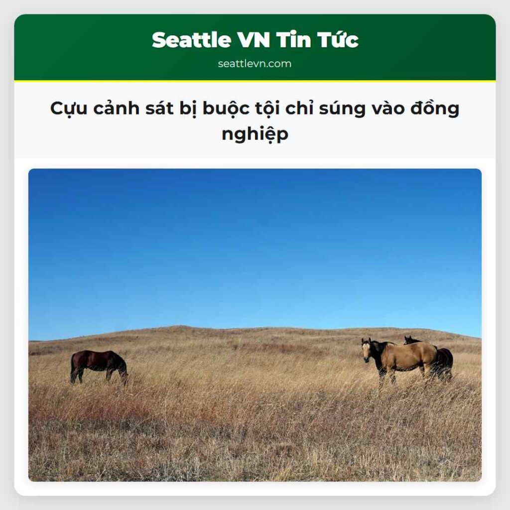Cựu cảnh sát bị buộc tội chỉ súng vào đồng nghiệp