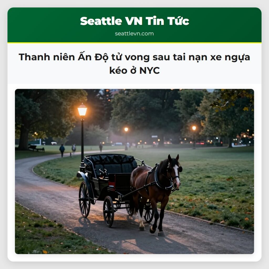 Thanh niên Ấn Độ tử vong sau tai nạn xe ngựa kéo