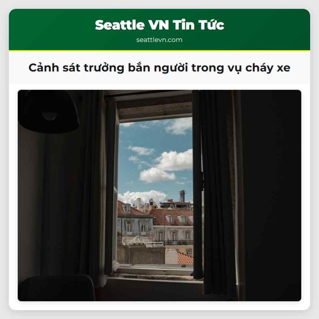 Cảnh sát trưởng bắn người trong vụ cháy xe