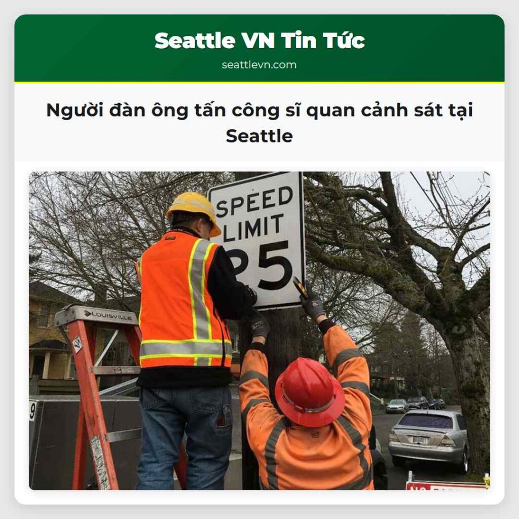 Người đàn ông tấn công sĩ quan cảnh sát tại
