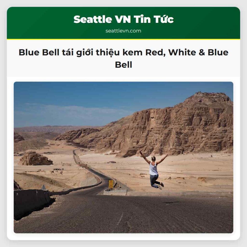 Blue Bell tái giới thiệu kem Red, White & Blue
