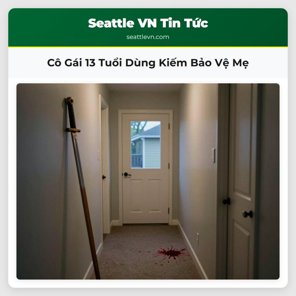 Cô Gái 13 Tuổi Dùng Kiếm Bảo Vệ Mẹ