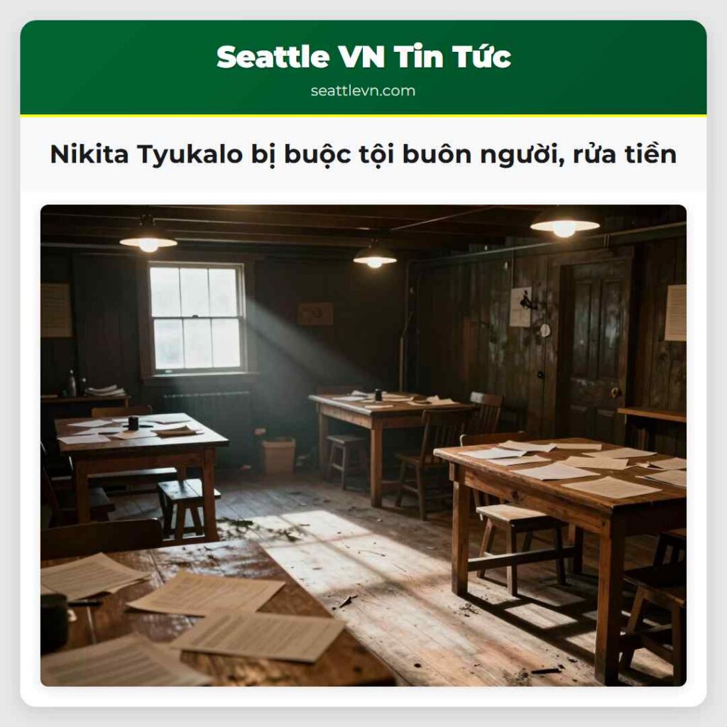 Nikita Tyukalo bị buộc tội buôn người, rửa tiền