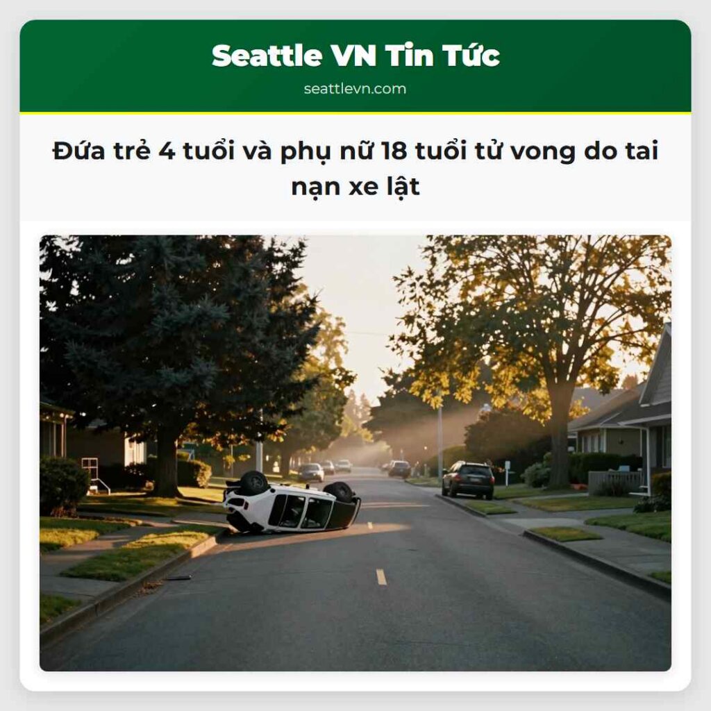 Đứa trẻ 4 tuổi và phụ nữ 18 tuổi tử vong do tai