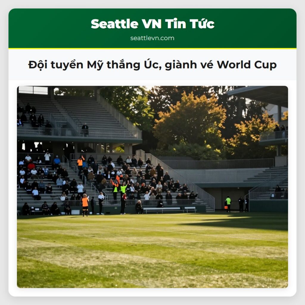 Đội tuyển Mỹ thắng Úc, giành vé World Cup