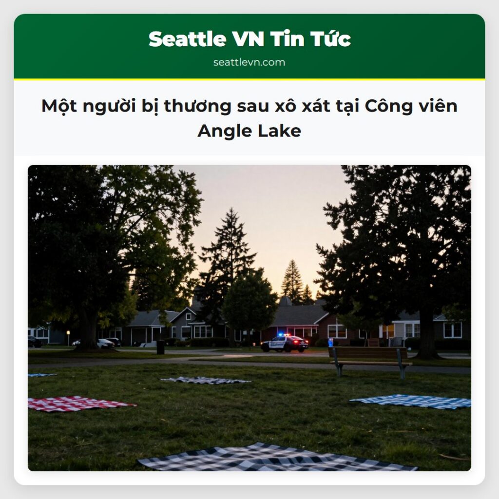 Một người bị thương sau xô xát tại Công viên