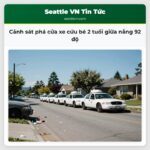 Cảnh sát phá cửa xe cứu bé 2 tuổi giữa nắng 92 độ