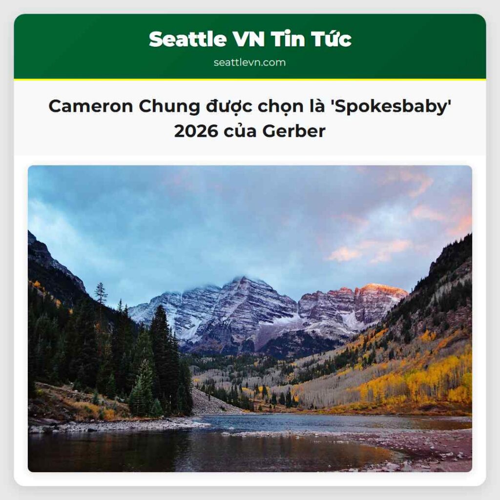 Cameron Chung được chọn là 'Spokesbaby' 2026 của