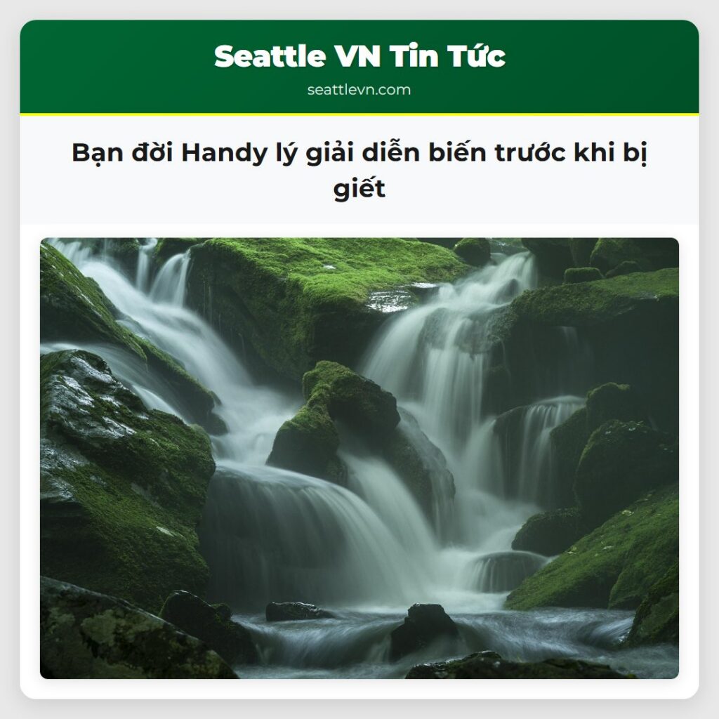 Bạn đời Handy lý giải diễn biến trước khi bị giết