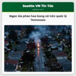 Ngọn lửa pháo hoa bùng nổ trên quốc lộ Tennessee