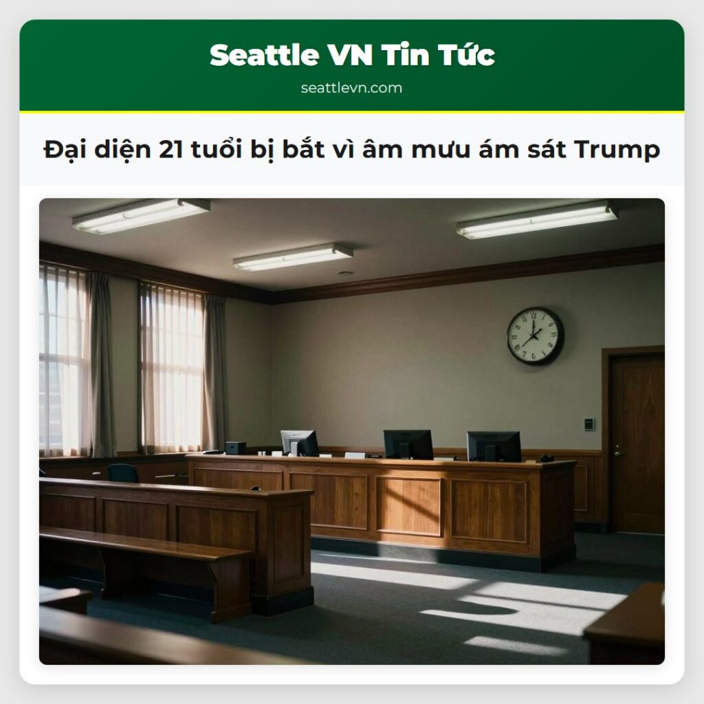 Đại diện 21 tuổi bị bắt vì âm mưu ám sát Trump