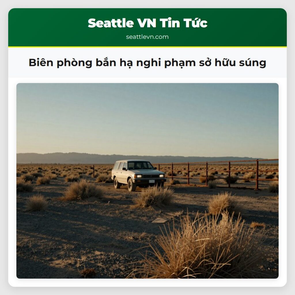 Biên phòng bắn hạ nghi phạm sở hữu súng