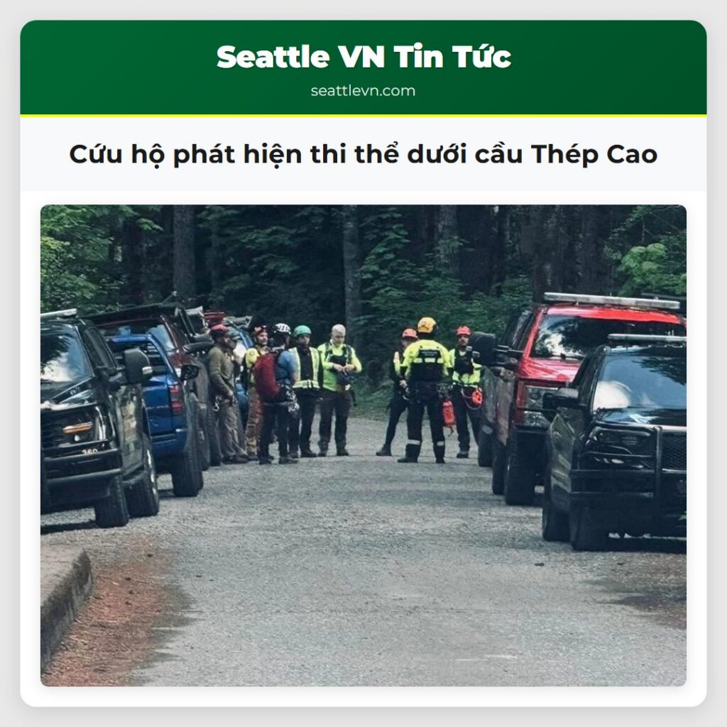 Cứu hộ phát hiện thi thể dưới cầu Thép Cao