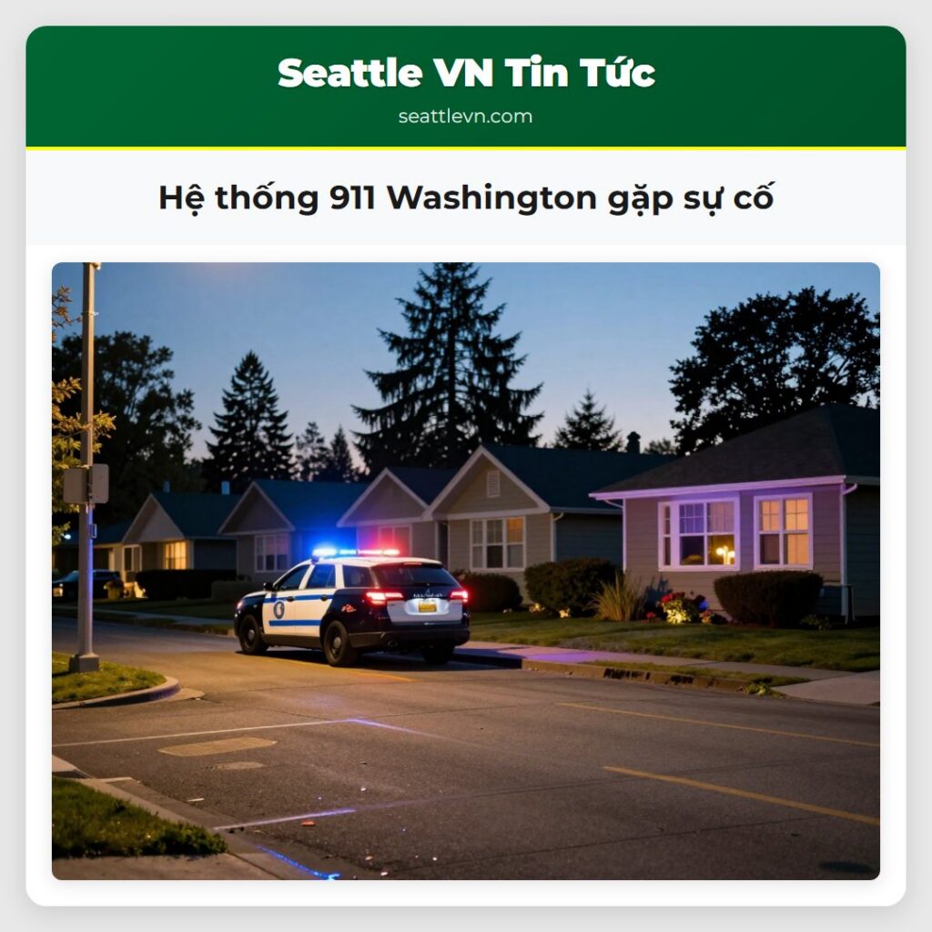 Hệ thống 911 Washington gặp sự cố