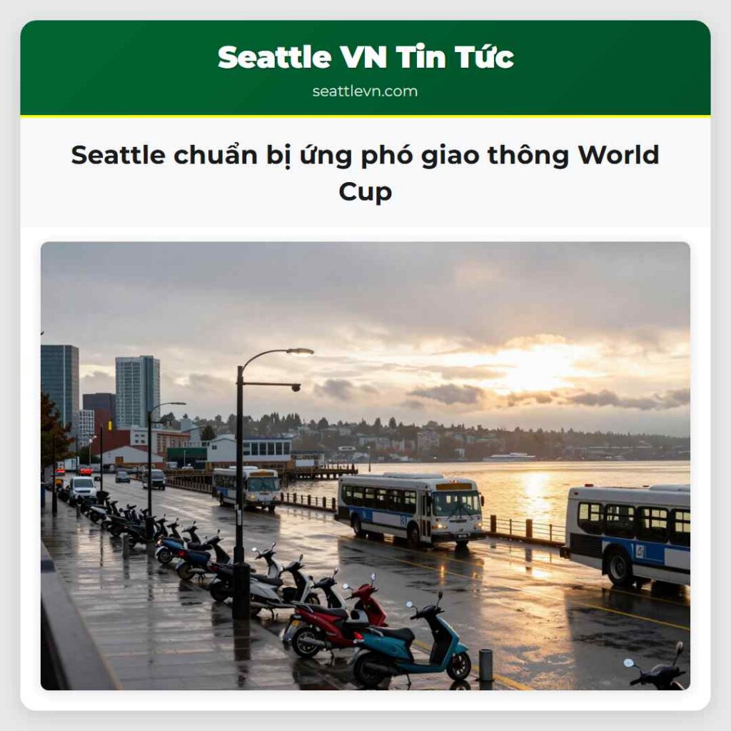 Seattle chuẩn bị ứng phó giao thông World Cup