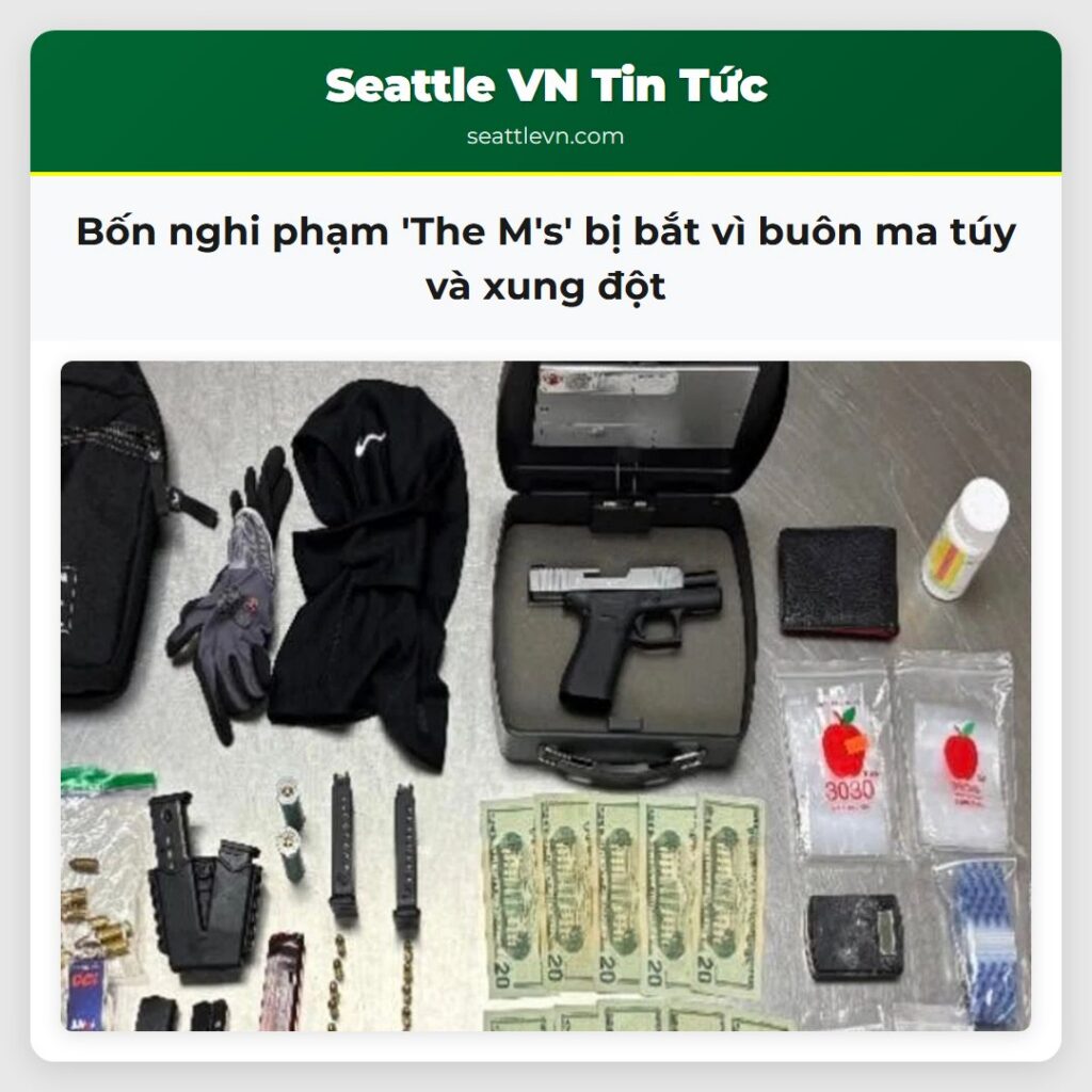 Bốn nghi phạm 'The M's' bị bắt vì buôn ma túy và