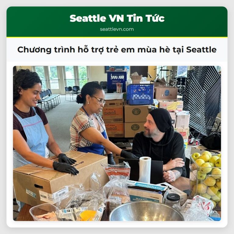 Chương trình hỗ trợ trẻ em mùa hè tại Seattle