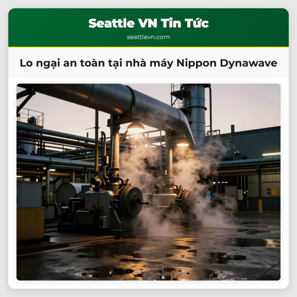 Lo ngại an toàn tại nhà máy Nippon Dynawave