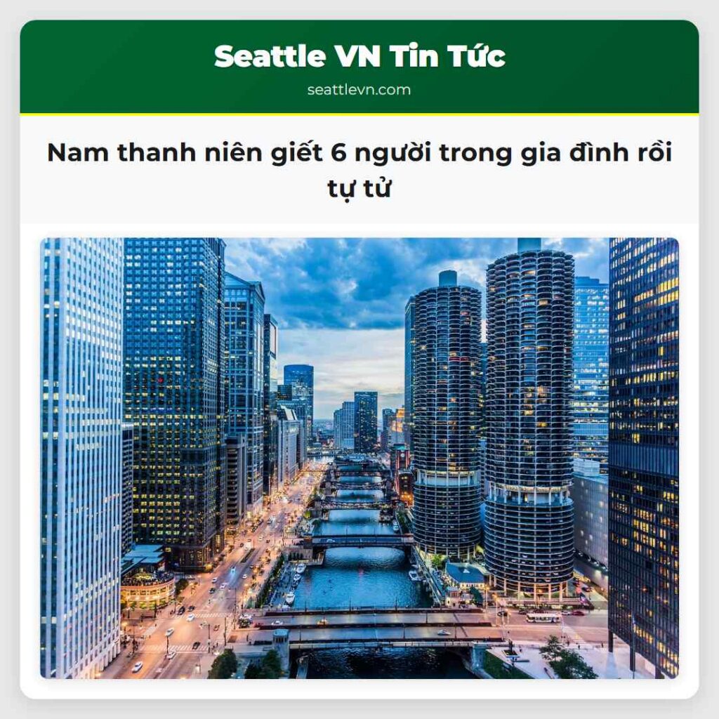 Nam thanh niên giết 6 người trong gia đình rồi tự