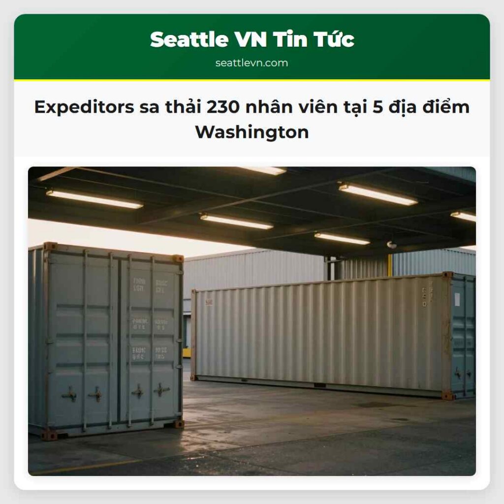 Expeditors sa thải 230 nhân viên tại 5 địa điểm