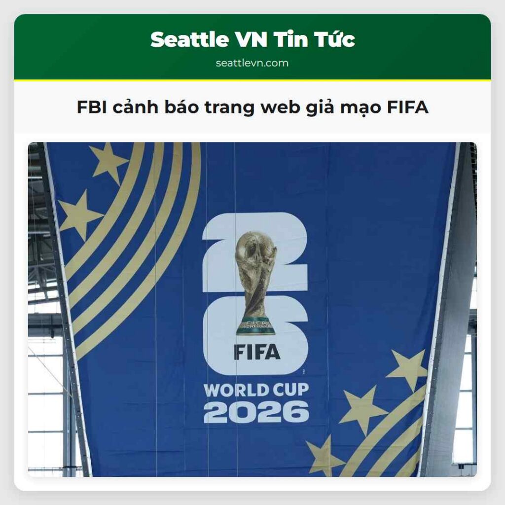FBI cảnh báo trang web giả mạo FIFA