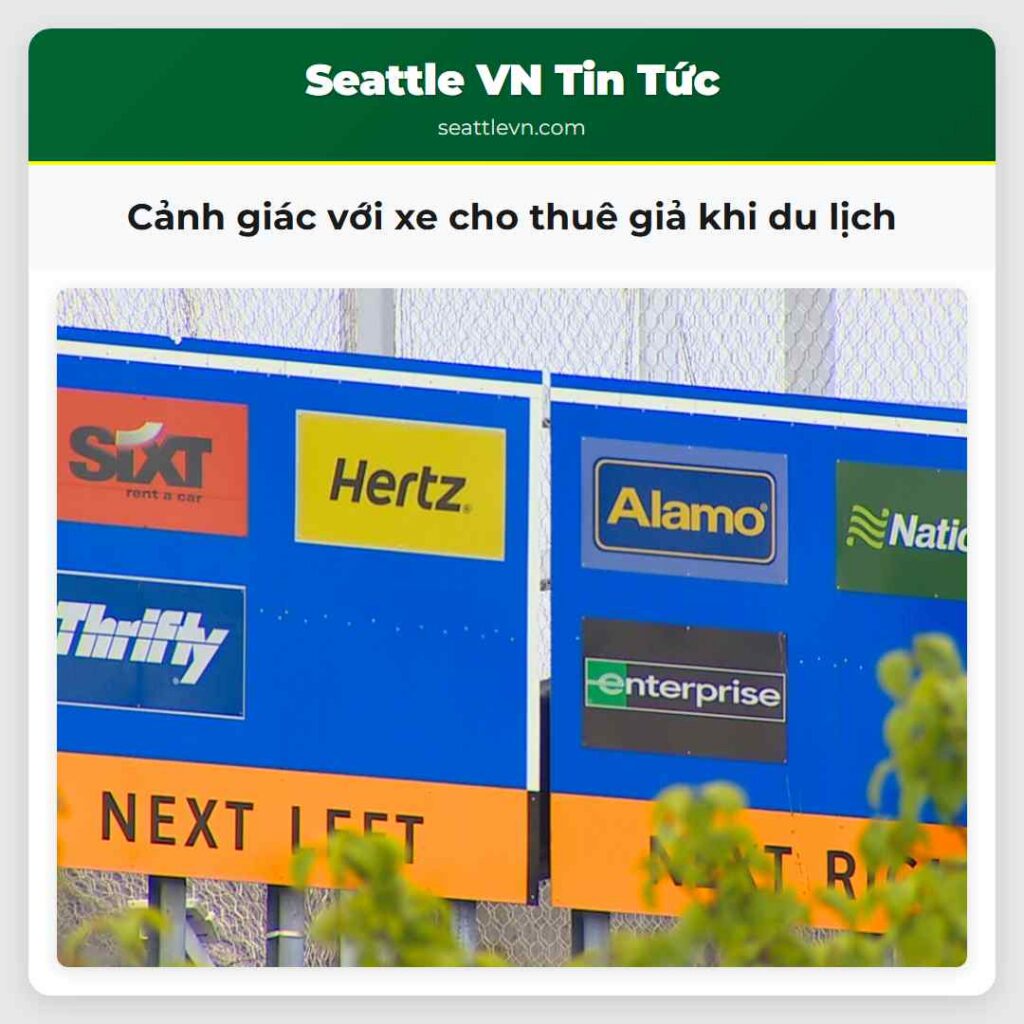 Cảnh giác với xe cho thuê giả khi du lịch