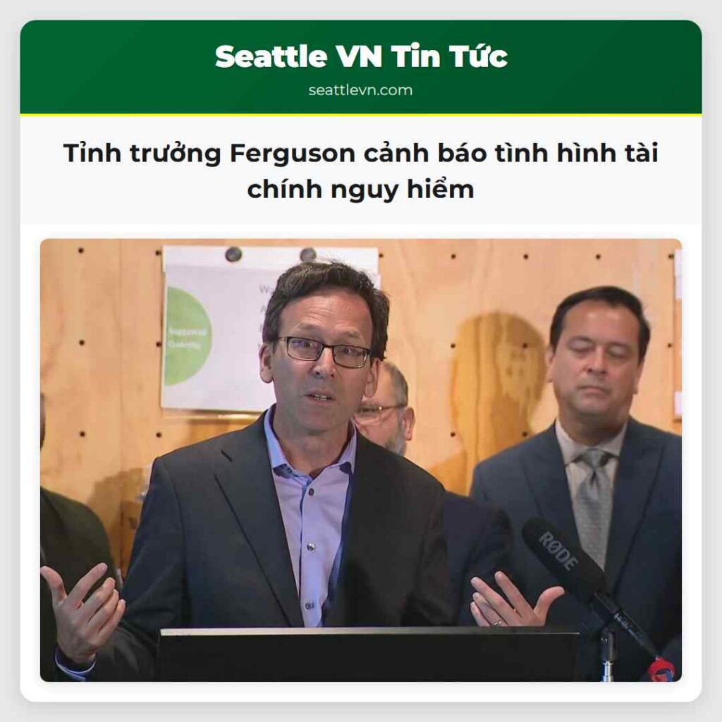 Tỉnh trưởng Ferguson cảnh báo tình hình tài chính