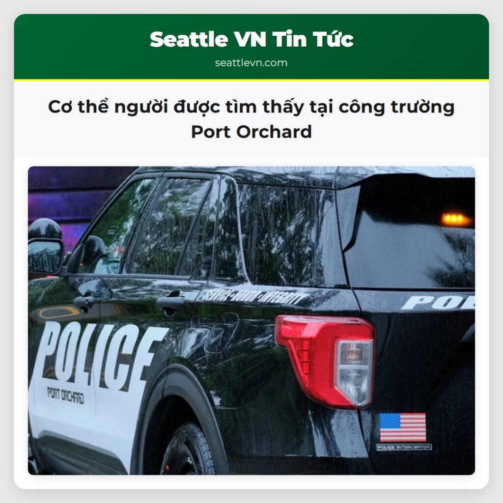 Cơ thể người được tìm thấy tại công trường Port