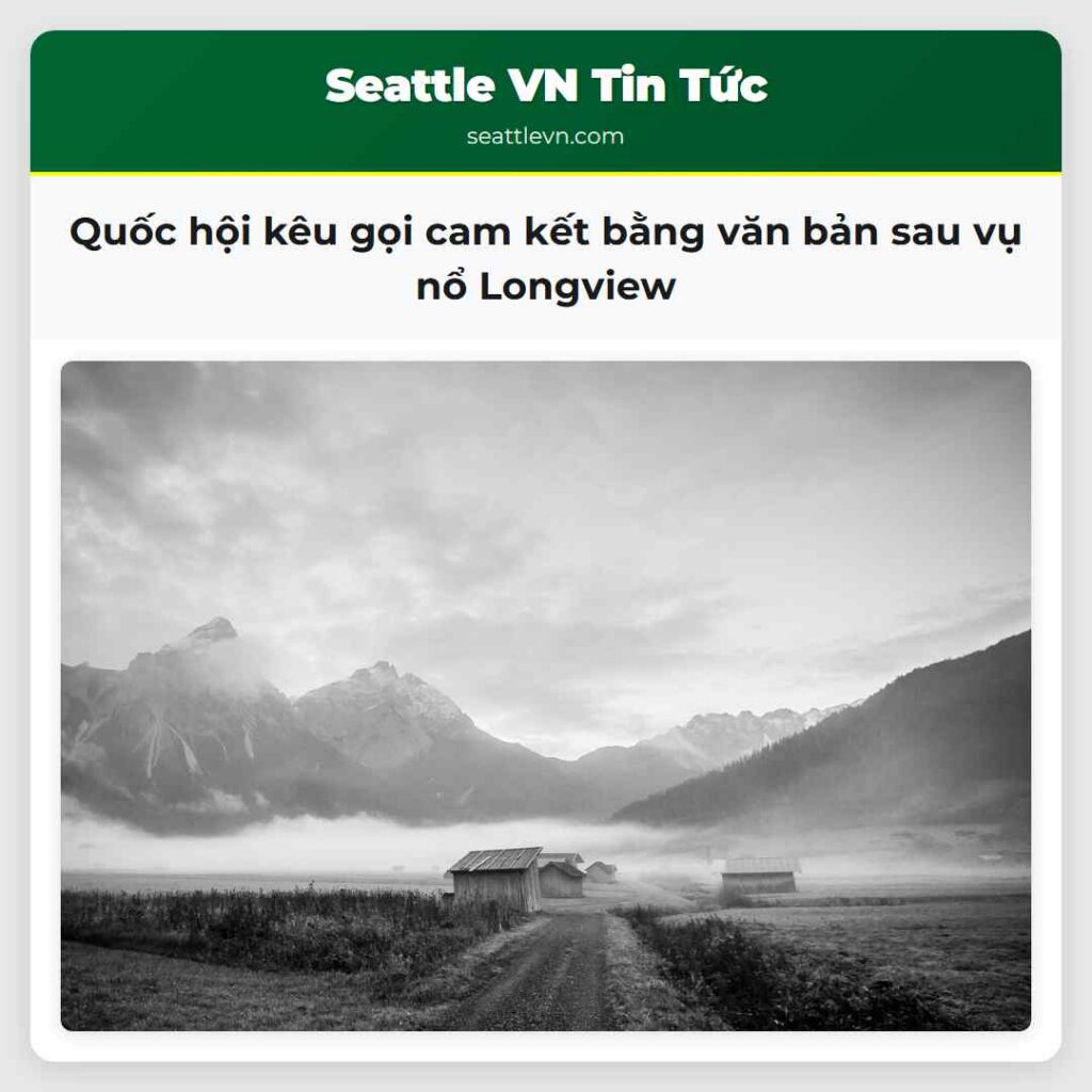 Quốc hội kêu gọi cam kết bằng văn bản sau vụ nổ