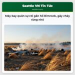 Máy bay quân sự rơi gần hồ Rimrock gây cháy rừng nhỏ