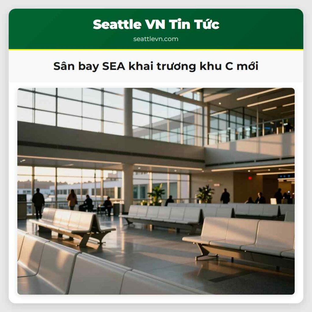 Sân bay SEA khai trương khu C mới