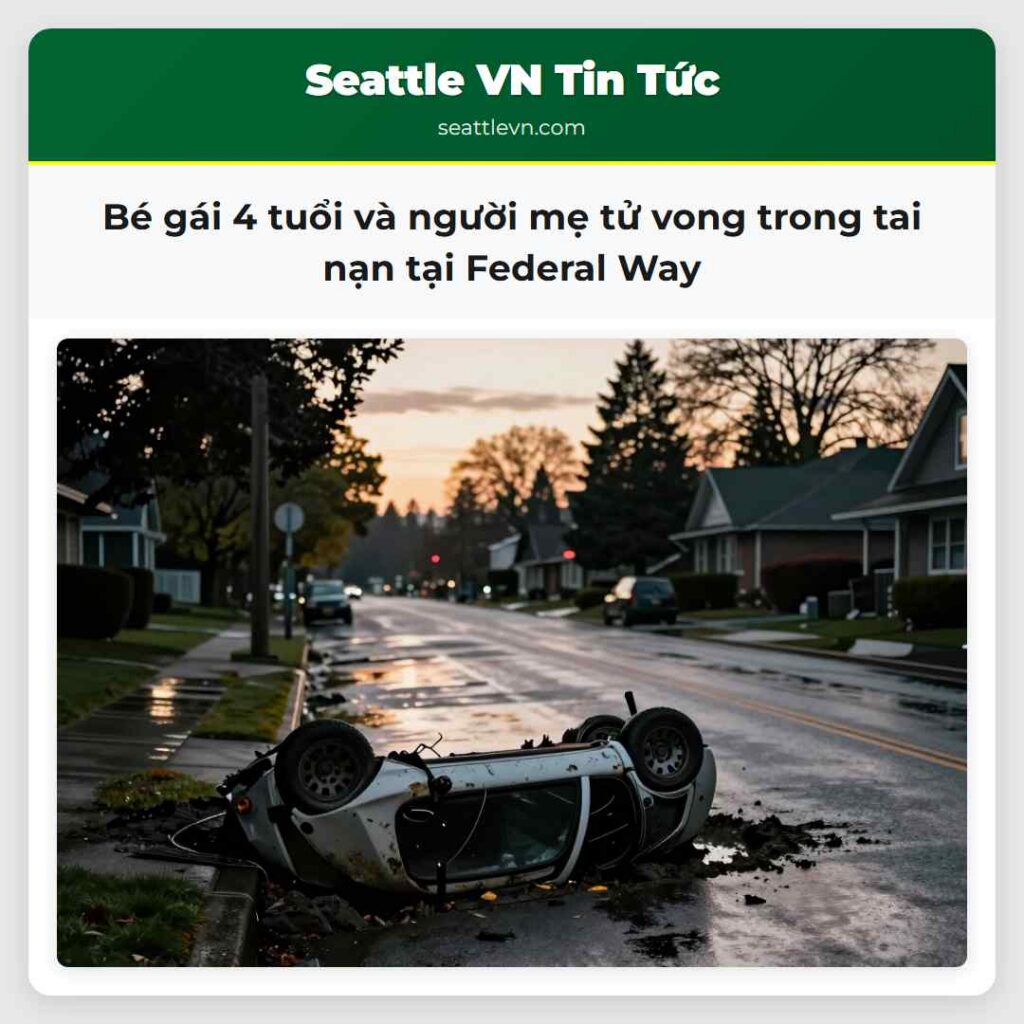 Bé gái 4 tuổi và người mẹ tử vong trong tai nạn