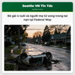 Bé gái 4 tuổi và người mẹ tử vong trong tai nạn tại Federal Way