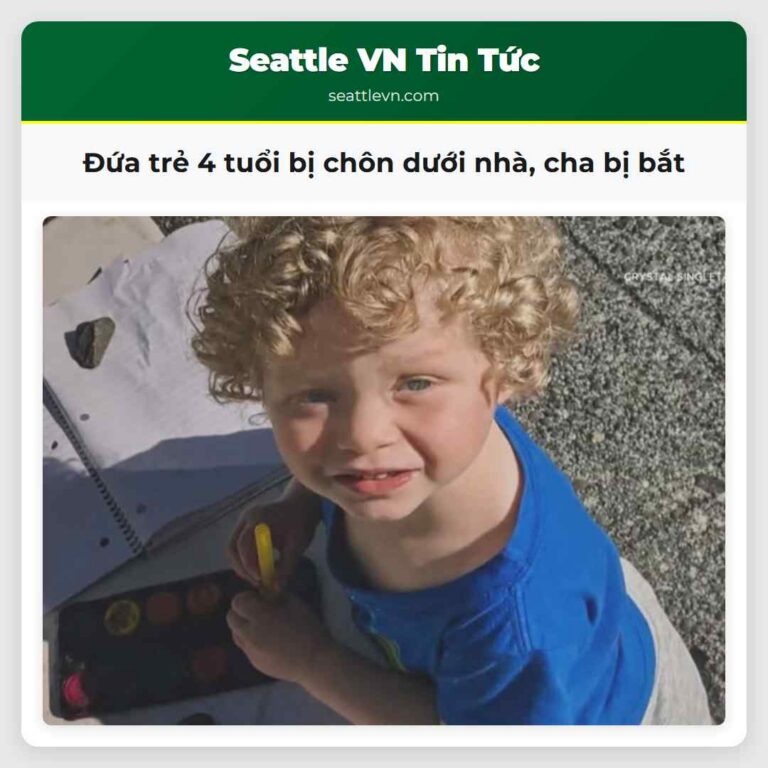 Đứa trẻ 4 tuổi bị chôn dưới nhà cha bị bắt