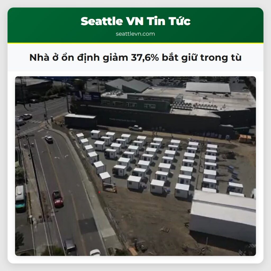 Nhà ở ổn định giảm 37,6% bắt giữ trong tù
