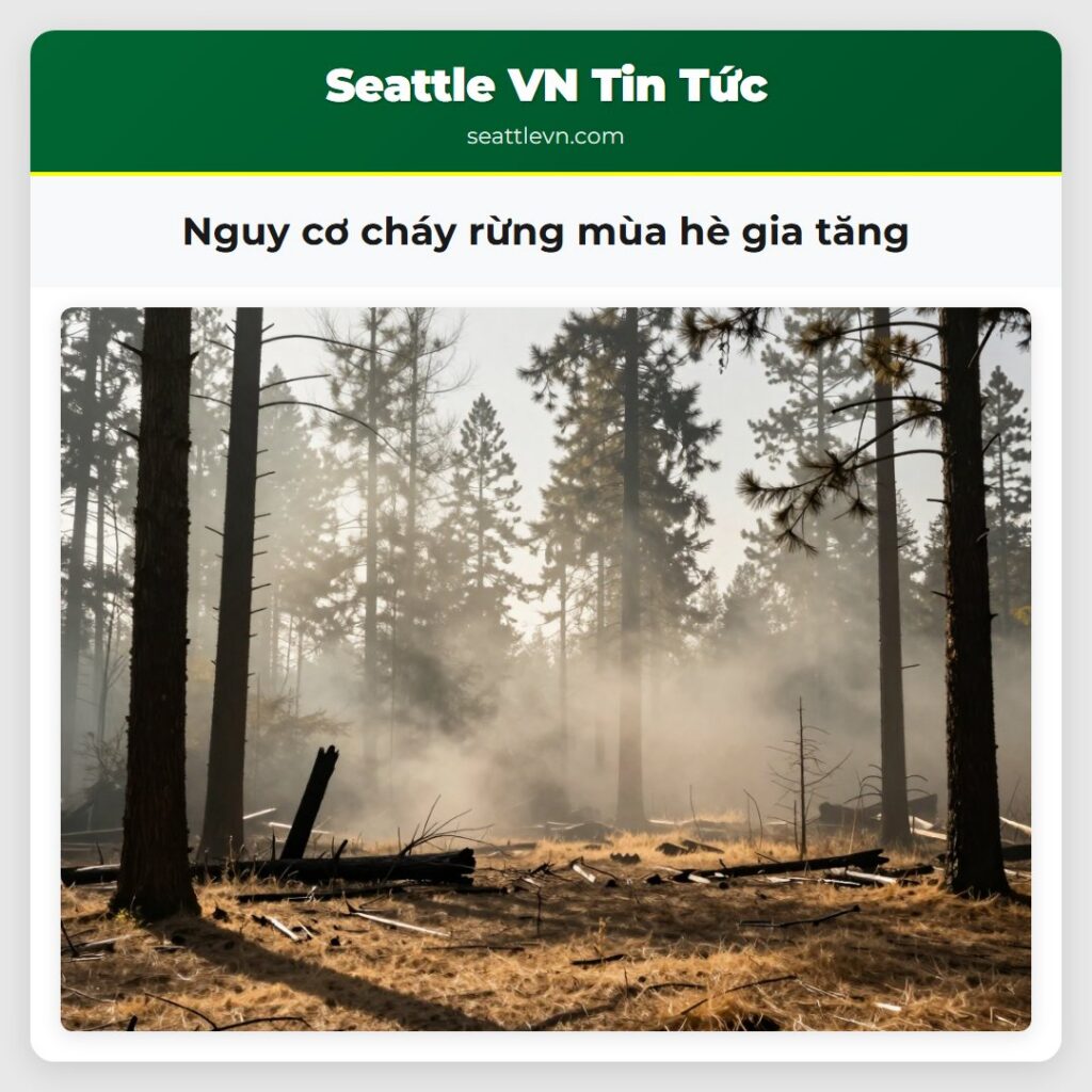 Nguy cơ cháy rừng mùa hè gia tăng