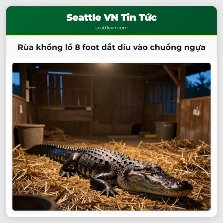 Rùa khổng lồ 8 foot dắt díu vào chuồng ngựa