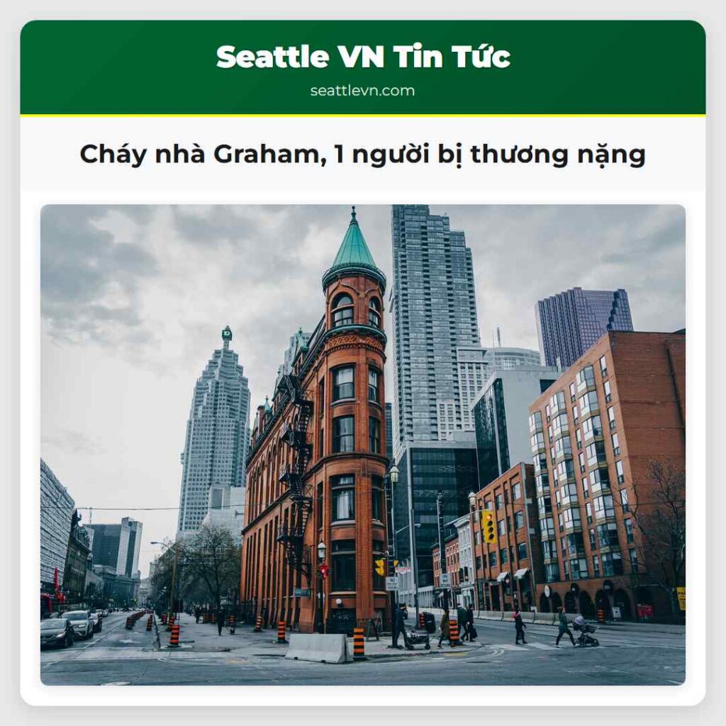 Cháy nhà Graham, 1 người bị thương nặng