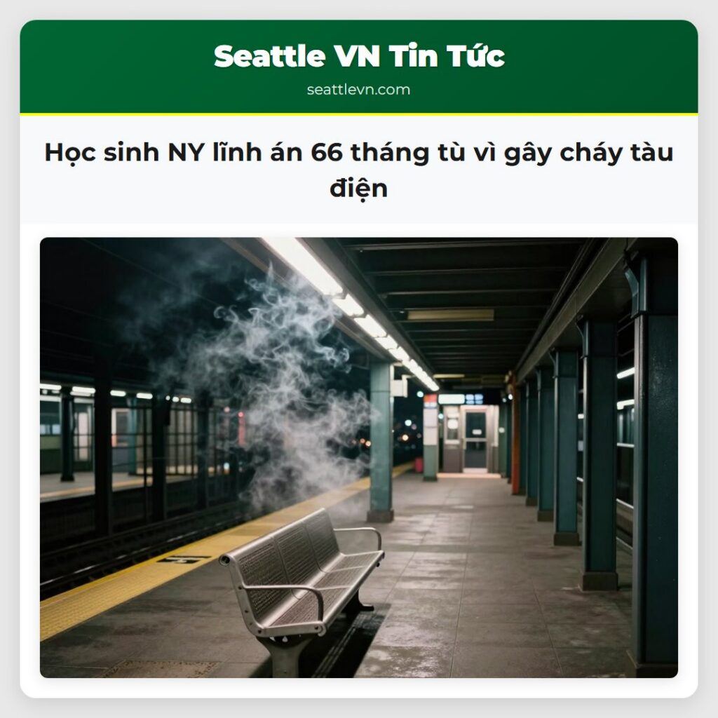 Học sinh NY lĩnh án 66 tháng tù vì gây cháy tàu