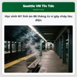 Học sinh NY lĩnh án 66 tháng tù vì gây cháy tàu điện