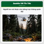 Người leo núi được cứu bằng trực thăng quân đội