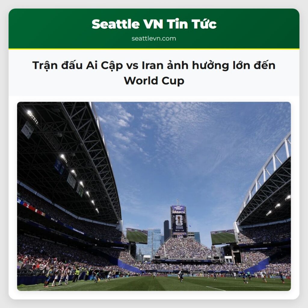 Trận đấu Ai Cập vs Iran ảnh hưởng lớn đến World