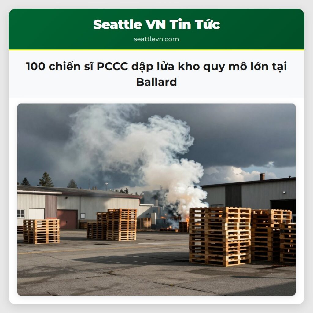 100 chiến sĩ PCCC dập lửa kho quy mô lớn tại