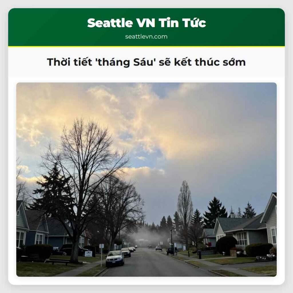 Thời tiết 'tháng Sáu' sẽ kết thúc sớm
