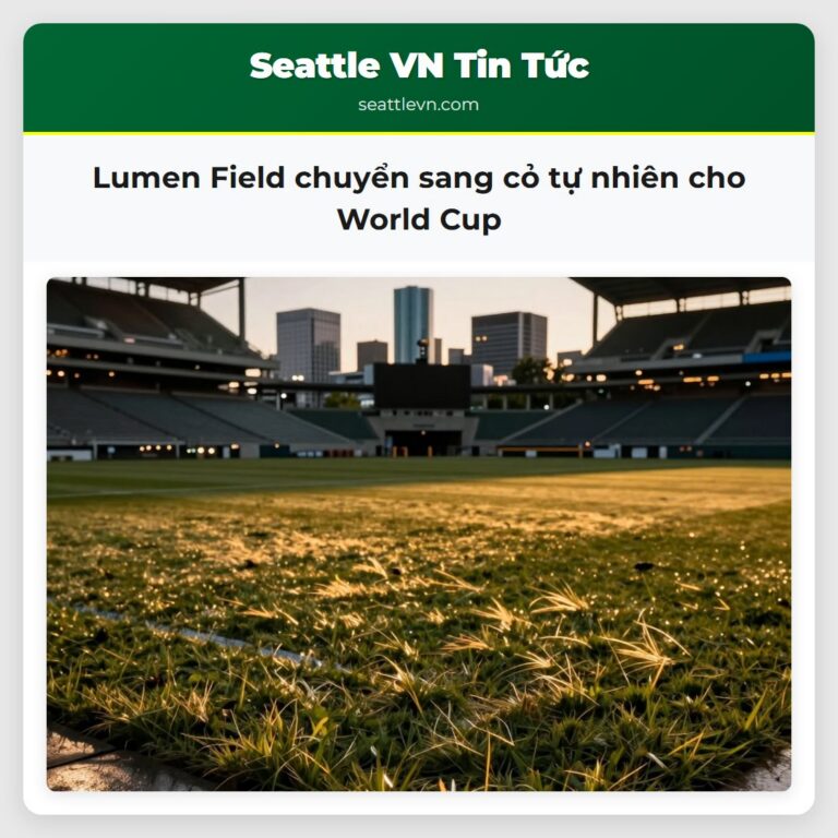 Lumen Field chuyển sang cỏ tự nhiên cho World Cup