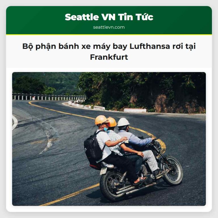 Bộ phận bánh xe máy bay Lufthansa rơi tại Frankfurt