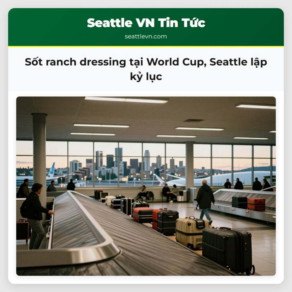 Sốt ranch dressing tại World Cup, Seattle lập kỷ
